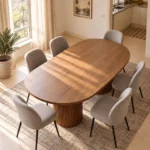 Sunlit Minimalist Dining Room