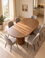Sunlit Minimalist Dining Room