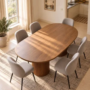 Sunlit Minimalist Dining Room