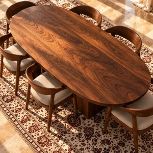 Sunlit Walnut Dining Room