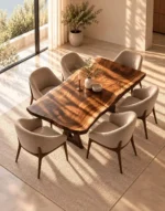 Sunlit Walnut Dining Room Retreat