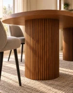 Warm Walnut Dining Room Elegance