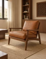 Leather Chair by Jozour