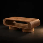 Walnut coffee table
